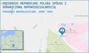 PORADNIA NEFROLOGICZNA - FRESENIUS NEPHROCARE POLSKA SPÓŁKA Z OGRANICZONĄ ODPOWIEDZIALNOŚCIĄ - UL. SZPITALNA 14,  NOWY TARG
