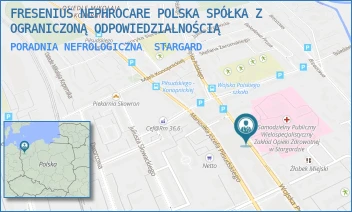 PORADNIA NEFROLOGICZNA - FRESENIUS NEPHROCARE POLSKA SPÓŁKA Z OGRANICZONĄ ODPOWIEDZIALNOŚCIĄ - WOJSKA POLSKIEGO 27,  STARGARD