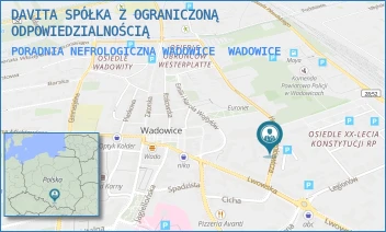 PORADNIA NEFROLOGICZNA WADOWICE - DAVITA SPÓŁKA Z OGRANICZONĄ ODPOWIEDZIALNOŚCIĄ - UL. HENRYKA SIENKIEWICZA 34,  WADOWICE