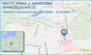 PORADNIA NEFROLOGICZNA KLUCZBORK - DAVITA SPÓŁKA Z OGRANICZONĄ ODPOWIEDZIALNOŚCIĄ - UL. M.C.SKŁODOWSKIEJ 23,  KLUCZBORK