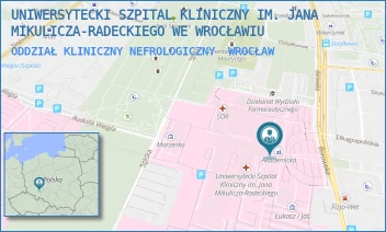 ODDZIAŁ KLINICZNY NEFROLOGICZNY - UNIWERSYTECKI SZPITAL KLINICZNY IM. JANA MIKULICZA-RADECKIEGO WE WROCŁAWIU - UL. BOROWSKA 213, WROCŁAW