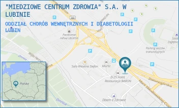 ODDZIAŁ CHORÓB WEWNĘTRZNYCH I DIABETOLOGII - "MIEDZIOWE CENTRUM ZDROWIA" S.A. W LUBINIE - UL. MARII SKŁODOWSKIEJ-CURIE 52-60,  LUBIN
