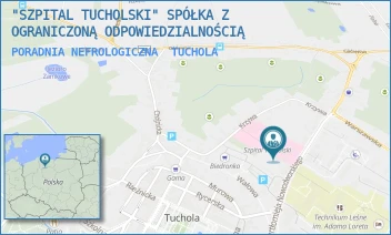 PORADNIA NEFROLOGICZNA - "SZPITAL TUCHOLSKI" SPÓŁKA Z OGRANICZONĄ ODPOWIEDZIALNOŚCIĄ - NOWODWORSKIEGO 14-18,  TUCHOLA