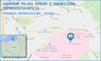 PORADNIA NEFROLOGICZNA - DIAVERUM POLSKA SPÓŁKA Z OGRANICZONĄ ODPOWIEDZIALNOŚCIĄ - UL. POWSTANIA STYCZNIOWEGO 1,  GDYNIA
