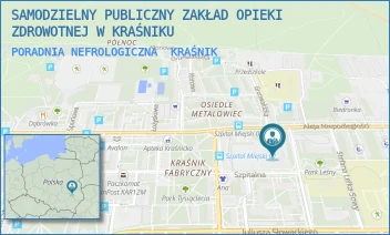 PORADNIA NEFROLOGICZNA - SAMODZIELNY PUBLICZNY ZAKŁAD OPIEKI ZDROWOTNEJ W KRAŚNIKU - NIEPODLEGŁOŚCI 25, KRAŚNIK