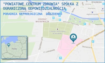 PORADNIA NEFROLOGICZNA - "POWIATOWE CENTRUM ZDROWIA" SPÓŁKA Z OGRANICZONĄ ODPOWIEDZIALNOŚCIĄ - UL. PIŁSUDSKIEGO 8,  DREZDENKO