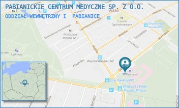 ODDZIAŁ WEWNĘTRZNY I - PABIANICKIE CENTRUM MEDYCZNE SP. Z O.O. - UL. JANA PAWŁA II 68,  PABIANICE