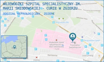 ODDZIAŁ NEFROLOGICZNY - WOJEWÓDZKI SZPITAL SPECJALISTYCZNY IM. MARII SKŁODOWSKIEJ - CURIE W ZGIERZU - UL. PARZĘCZEWSKA 35,  ZGIERZ
