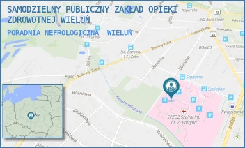 PORADNIA NEFROLOGICZNA - SAMODZIELNY PUBLICZNY ZAKŁAD OPIEKI ZDROWOTNEJ WIELUŃ - UL. UL. SZPITALNA 16,  WIELUŃ