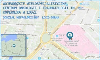 ODDZIAŁ NEFROLOGICZNY - WOJEWÓDZKIE WIELOSPECJALISTYCZNE CENTRUM ONKOLOGII I TRAUMATOLOGII IM. M. KOPERNIKA W ŁODZI - UL. PABIANICKA 62,  ŁÓDŹ-GÓRNA