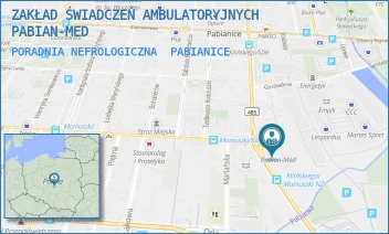 PORADNIA NEFROLOGICZNA - ZAKŁAD ŚWIADCZEŃ AMBULATORYJNYCH PABIAN-MED - UL. KILIŃSKIEGO 10/12,  PABIANICE