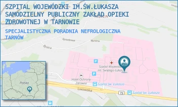 SPECJALISTYCZNA PORADNIA NEFROLOGICZNA - SZPITAL WOJEWÓDZKI IM.ŚW.ŁUKASZA SAMODZIELNY PUBLICZNY ZAKŁAD OPIEKI ZDROWOTNEJ W TARNOWIE - UL. LWOWSKA 178A,  TARNÓW