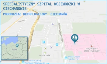 PODODDZIAŁ NEFROLOGICZNY - SPECJALISTYCZNY SZPITAL WOJEWÓDZKI W CIECHANOWIE - POWST. WIELKOPOLSKICH 2,  CIECHANÓW