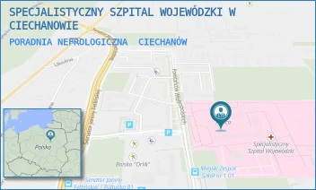 PORADNIA NEFROLOGICZNA - SPECJALISTYCZNY SZPITAL WOJEWÓDZKI W CIECHANOWIE - POWST. WIELKOPOLSKICH 2,  CIECHANÓW
