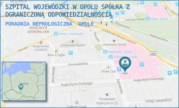 PORADNIA NEFROLOGICZNA - SZPITAL WOJEWÓDZKI W OPOLU SPÓŁKA Z OGRANICZONĄ ODPOWIEDZIALNOŚCIĄ - UL. KATOWICKA 64,  OPOLE