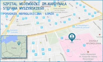 PORADNIA NEFROLOGICZNA - SZPITAL WOJEWÓDZKI IM.KARDYNAŁA STEFANA WYSZYŃSKIEGO - MARSZ. JÓZEFA PIŁSUDSKIEGO 11, ŁOMŻA