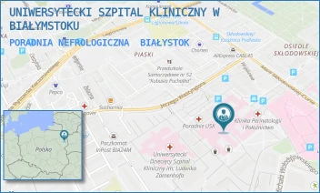 PORADNIA NEFROLOGICZNA - UNIWERSYTECKI SZPITAL KLINICZNY W BIAŁYMSTOKU - M.C.SKŁODOWSKIEJ 24A, BIAŁYSTOK