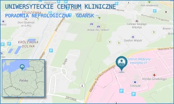 PORADNIA NEFROLOGICZNA - UNIWERSYTECKIE CENTRUM KLINICZNE - UL. MARIANA SMOLUCHOWSKIEGO 17,  GDAŃSK