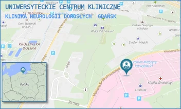 KLINIKA NEUROLOGII DOROSŁYCH - UNIWERSYTECKIE CENTRUM KLINICZNE - UL. MARIANA SMOLUCHOWSKIEGO 17,  GDAŃSK
