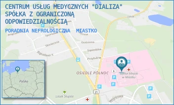 PORADNIA NEFROLOGICZNA - CENTRUM USŁUG MEDYCZNYCH "DIALIZA" SPÓŁKA Z OGRANICZONĄ ODPOWIEDZIALNOŚCIĄ - UL. GEN. WYBICKIEGO 30,  MIASTKO