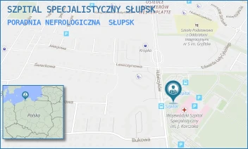 PORADNIA NEFROLOGICZNA - WOJEWÓDZKI SZPITAL SPECJALISTYCZNY IM. JANUSZA KORCZAKA W SŁUPSKU SPÓŁKA Z OGRANICZONĄ ODPOWIEDZIALNOŚCIĄ - UL. HUBALCZYKÓW 1,  SŁUPSK