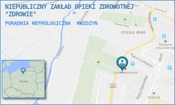 PORADNIA NEFROLOGICZNA - NIEPUBLICZNY ZAKŁAD OPIEKI ZDROWOTNEJ "ZDROWIE" - UL. JÓZEFA HALLERA 31,  KWIDZYN
