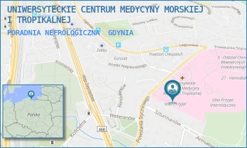 PORADNIA NEFROLOGICZNA - UNIWERSYTECKIE CENTRUM MEDYCYNY MORSKIEJ I TROPIKALNEJ - UL. POWSTANIA STYCZNIOWEGO 9B,  GDYNIA