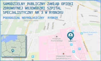 PODODDZIAŁ NEFROLOGICZNY - SAMODZIELNY PUBLICZNY ZAKŁAD OPIEKI ZDROWOTNEJ WOJEWÓDZKI SZPITAL SPECJALISTYCZNY NR 3 W RYBNIKU - ENERGETYKÓW  46,  RYBNIK