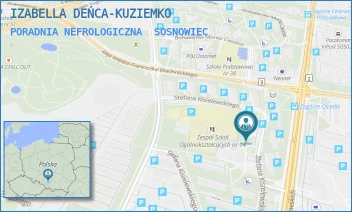 PORADNIA NEFROLOGICZNA - IZABELLA DEŃCA-KUZIEMKO - UL. STEFANA KISIELEWSKIEGO 2,  SOSNOWIEC