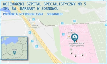 PORADNIA NEFROLOGICZNA - WOJEWÓDZKI SZPITAL SPECJALISTYCZNY NR 5 IM. ŚW. BARBARY W SOSNOWCU - UL. PLAC MEDYKÓW 1,  SOSNOWIEC