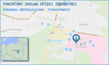 PORADNIA NEFROLOGICZNA - POWIATOWY ZAKŁAD OPIEKI ZDROWOTNEJ - BATALIONÓW CHŁOPSKICH 6,  STARACHOWICE