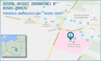 PORADNIA NEFROLOGICZNA - ZESPÓŁ OPIEKI ZDROWOTNEJ W BUSKU-ZDROJU - BOHATERÓW WARSZAWY 67,  BUSKO-ZDRÓJ