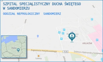 ODDZIAŁ NEFROLOGICZNY - SZPITAL SPECJALISTYCZNY DUCHA ŚWIĘTEGO W SANDOMIERZU - SCHINZLA 13,  SANDOMIERZ