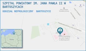 ODDZIAŁ NEFROLOGICZNY - SZPITAL POWIATOWY IM. JANA PAWŁA II W BARTOSZYCACH - WYSZYŃSKIEGO 11,  BARTOSZYCE