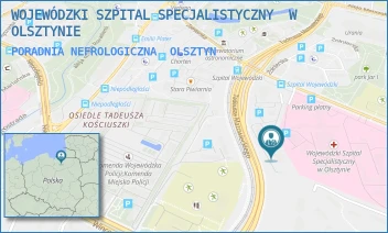 PORADNIA NEFROLOGICZNA - WOJEWÓDZKI SZPITAL SPECJALISTYCZNY  W OLSZTYNIE - ŻOŁNIERSKA 16B,  OLSZTYN