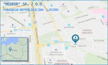 PORADNIA NEFROLOGICZNA - "MEDEOR" SP. Z O.O. - JANA KIEPURY 10,  LESZNO