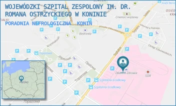 PORADNIA NEFROLOGICZNA - WOJEWÓDZKI SZPITAL ZESPOLONY IM. DR. ROMANA OSTRZYCKIEGO W KONINIE - SZPITALNA 45,  KONIN