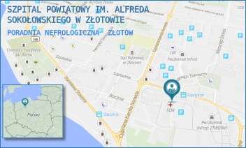 PORADNIA NEFROLOGICZNA - SZPITAL POWIATOWY IM. ALFREDA SOKOŁOWSKIEGO W ZŁOTOWIE - SZPITALNA 28,  ZŁOTÓW