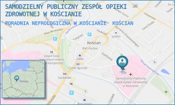 PORADNIA NEFROLOGICZNA W KOŚCIANIE - SAMODZIELNY PUBLICZNY ZESPÓŁ OPIEKI ZDROWOTNEJ W KOŚCIANIE - SZPITALNA 7,  KOŚCIAN
