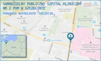 PORADNIA NEFROLOGII - UNIWERSYTECKI SZPITAL KLINICZNY NR 2 PUM W SZCZECINIE - POWSTAŃCÓW WLKP. 72,  SZCZECIN